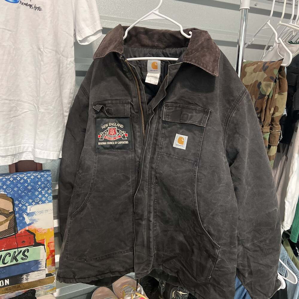 Carhartt Traditional Coat Black Duck Jacket Men's Size XL
